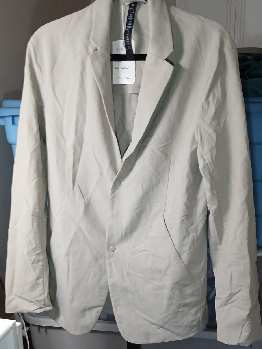 Lululemon Light Green Men's Jacket Size M EUC *Needs Ironed* New Venture Blazer